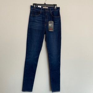 NWT Levi's Mile High Super Skinny Extra High Rise Blue Size 30